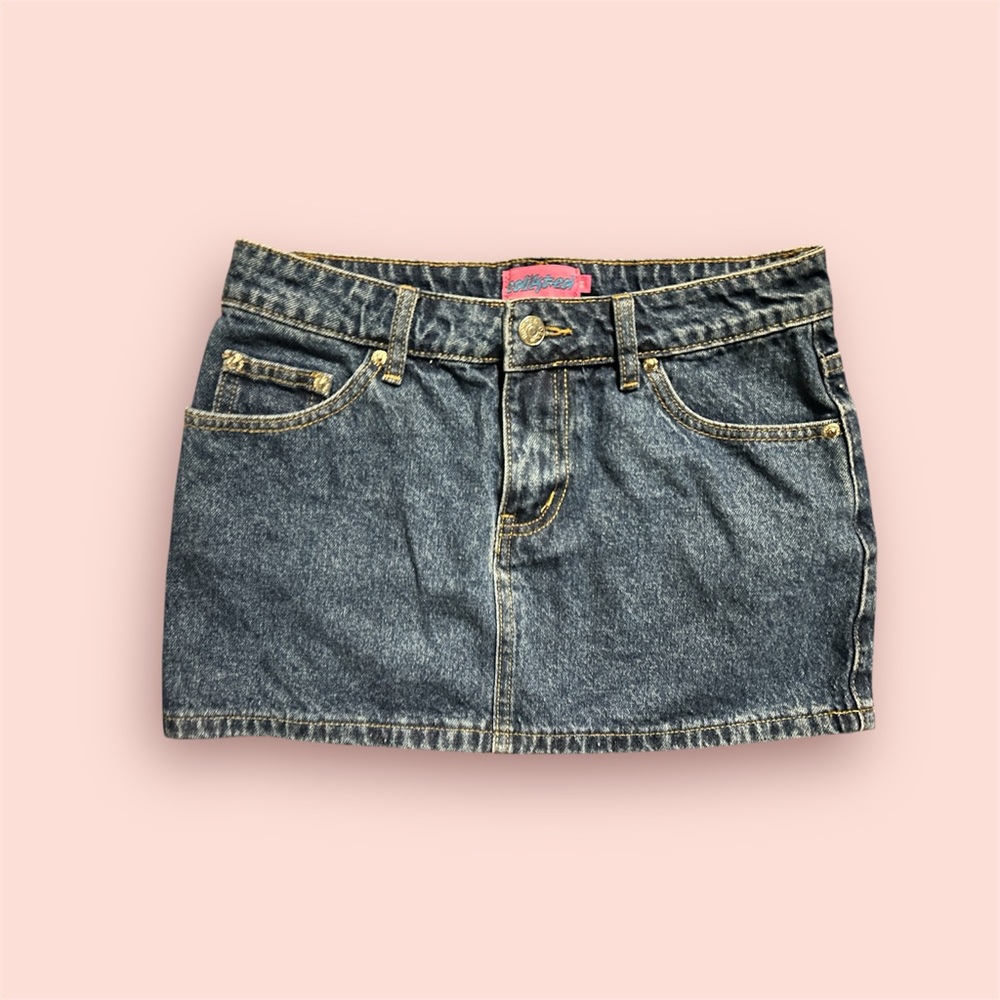 Edikted Denim Mini Skirt